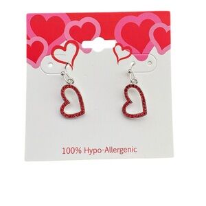 Red Heart Earrings